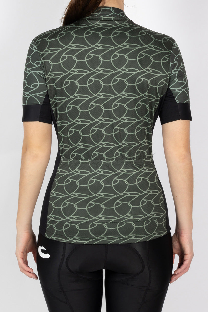 21Virages Agnes Jersey SS - Pine/Sage Green