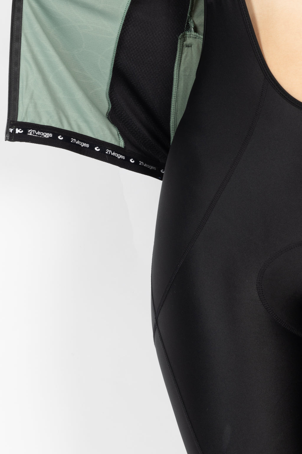 21Virages Agnes Jersey SS - Pine/Sage Green