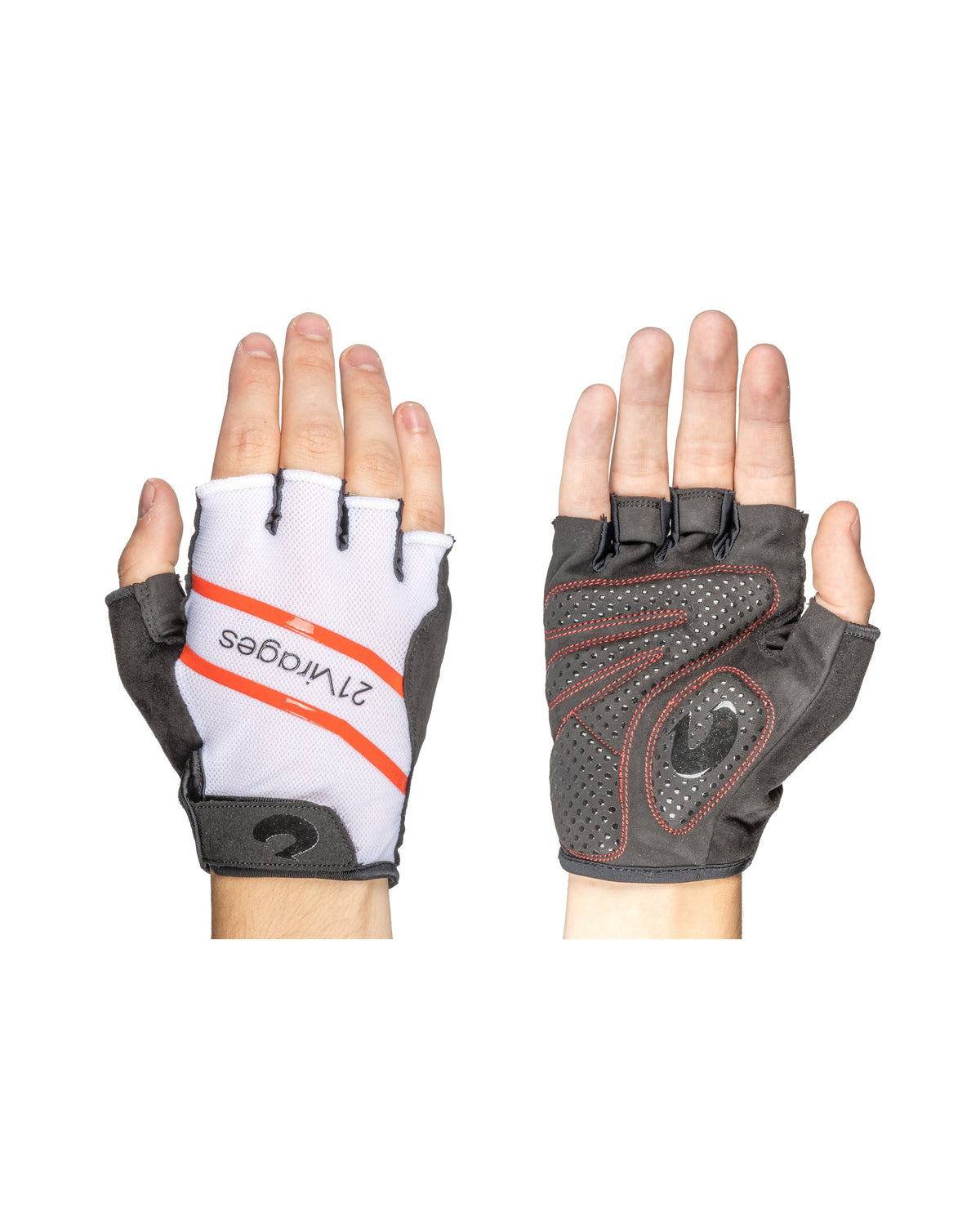 21Virages Performance Glove - White/Red